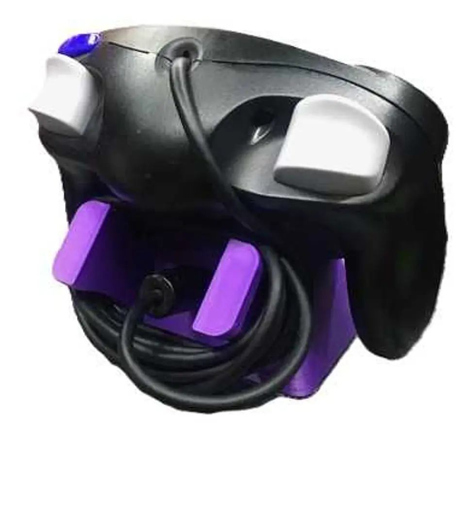 Suporte comando Nintendo Gamecube c/ apoio guarda-cabos 3