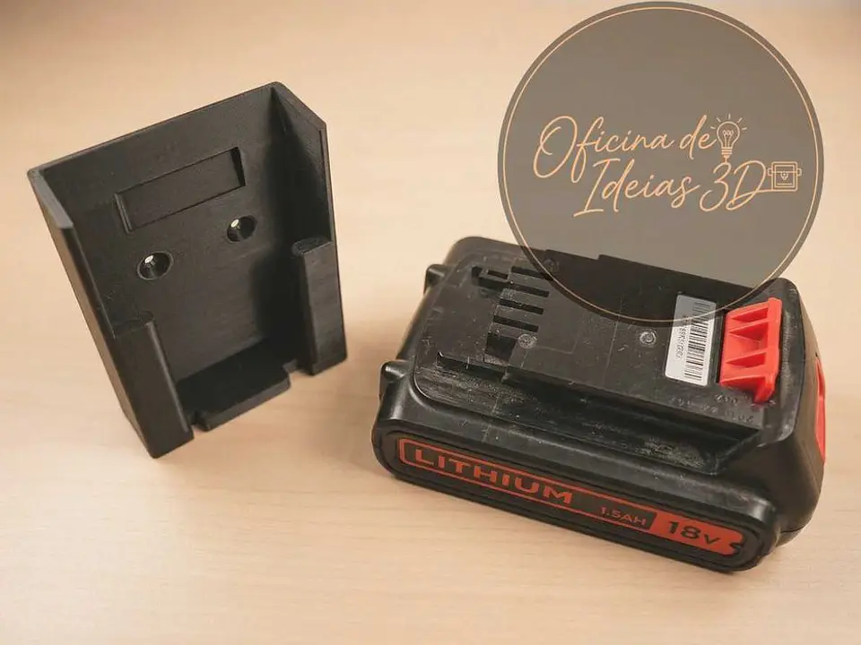 Suporte Bateria Black&Decker 18V 1