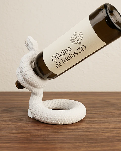 Suporte de Garrafas de vinho "Serpente"