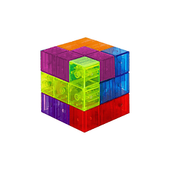 Cubo Magnético C/Tarjetas Adetec 7 Piezas