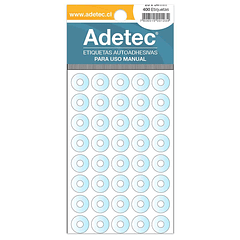 Etiqueta Manual Adetec - Ojetillo de plástico 400 Un
