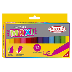 Lápices Cera O Crayones Maxi 12 Colores (Gruesos)