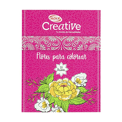 Libro Para Pintar Flores Creative