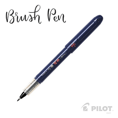 Lapiz Brush Pen 30kk Fino Negro Pilot