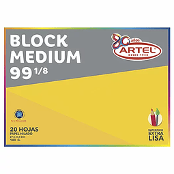 Block Medium 99 1/8 20 Hojas 