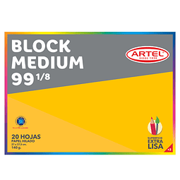Block Medium D/F 99 1/8 20 hojas
