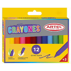 Crayones 12 colores ( Delgados ) 