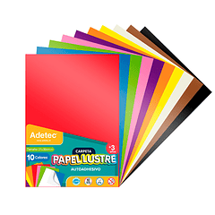 Papel Lustre Autoadhesivo A4 10 Hojas