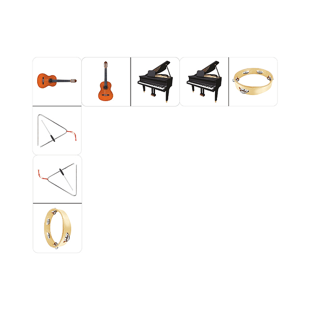 Dominó Instrumento Musical Cartón (009) DACTIC 2