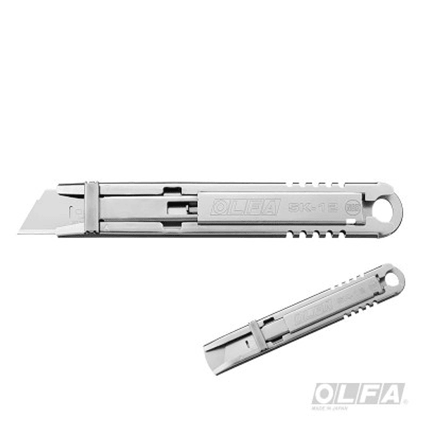 Cuchillo de Seguridad Auto-Retráctil Acero Inox SK-12 Bliste 1