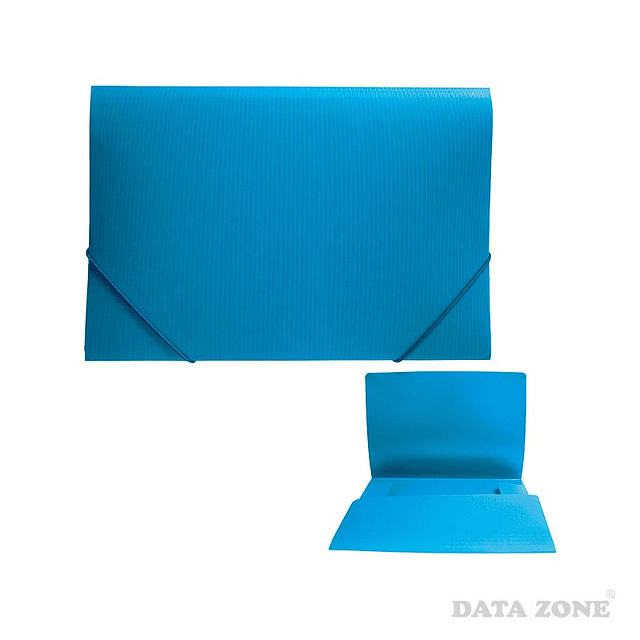 Carpeta Cartera con Elástico Azul