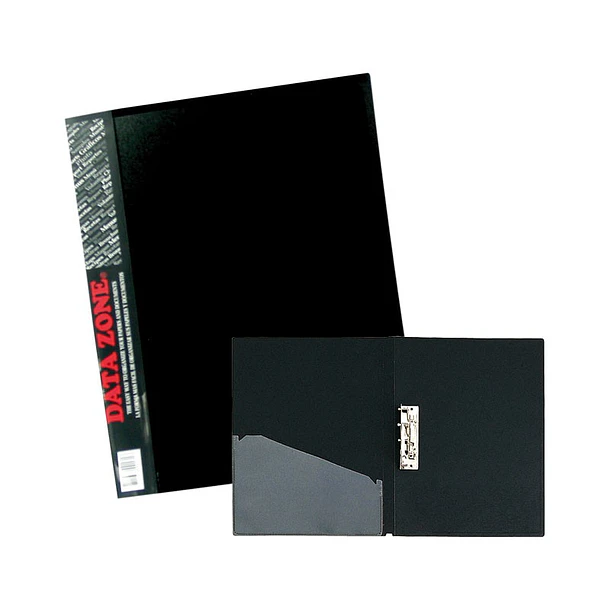 Carpeta A4 c/Apretador y Bolsillo Negro