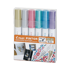 Set Pintor Fino 6u GD+S+MP+MG+ML+MV PILOT