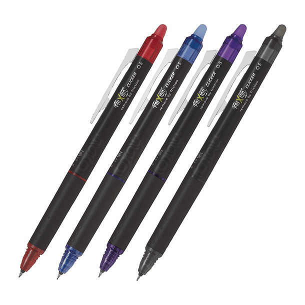 Lápiz Gel FRIXION BLACK EDITION 0.5 4u B+L+R+V (01) PILOT 2