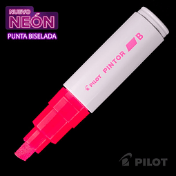 Marcador PINTOR Biselado Rojo Neon PILOT