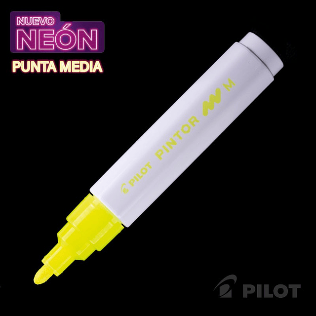 Marcador PINTOR Medio Amarillo Neon PILOT