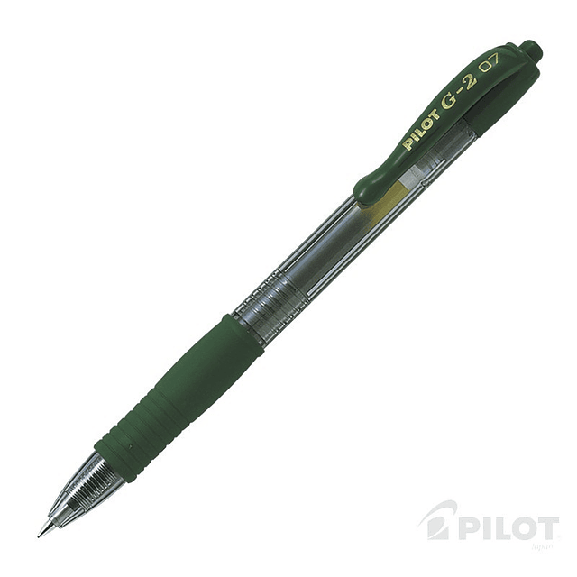 Lápiz Gel G-2 0.7 Verde Cazador PILOT