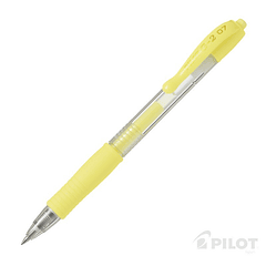 Lápiz Gel G-2 0.7 Amarillo Pastel PILOT