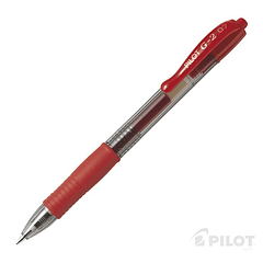 Lápiz Gel G-2 0.7 Rojo PILOT