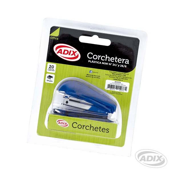 Corchetera Bolsillo+Corchete Azul (004) ADIX 1