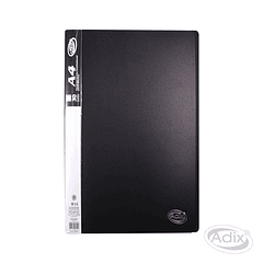 Carpeta A4 30 Fundas Negro (006) ADIX