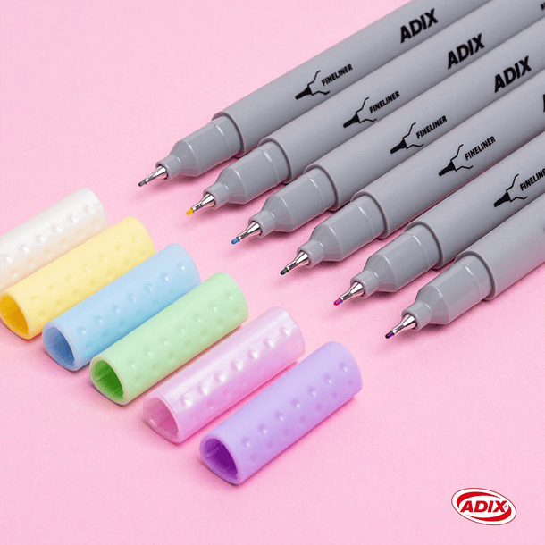 Brush Pen/Fineliner 6 Colores (040) ADIX 3