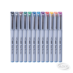 Brush Pen 12 Colores (007) ADIX