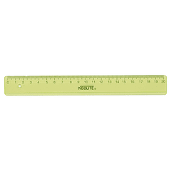 Regla Biselada Transparente GREEN 20cm (001) NEOLITE