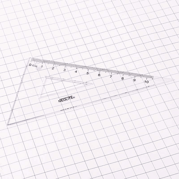 Set Geometría Transparente c/Caja 15cm 4pzs (003) NEOLITE 11