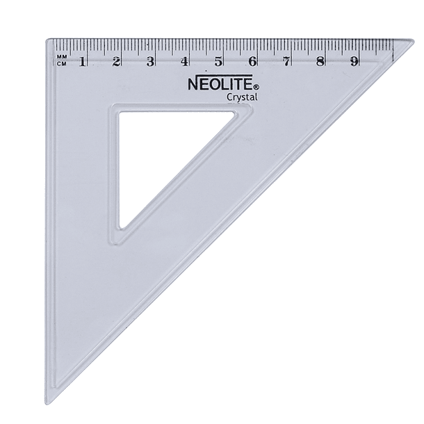 Set Geometría Transparente 20cm 4pzs (001) NEOLITE 5