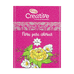 Libro para Pintar Flores (025) CREATIVE