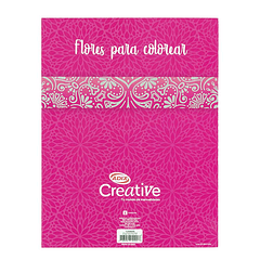Libro para Pintar Flores (025) CREATIVE