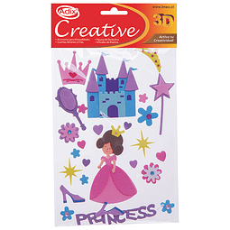 Sticker Goma Eva Princesa (062) CREATIVE