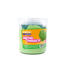 ARENA MÁGICA COLOR VERDE - 450 GRS 6/MOLDES