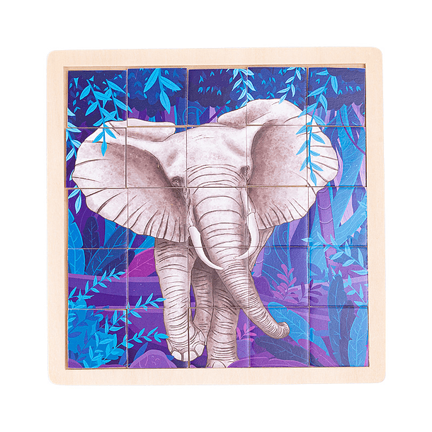 Puzzle Elefante Madera 25pzs (056) DACTIC 1