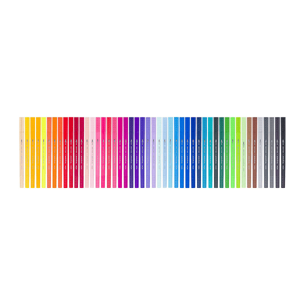 Marcador Doble Punta Fineliners/Brush Pen 48 Colores BRUYNZE 2