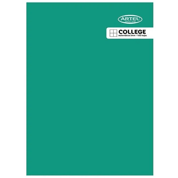 Cuaderno College Matemáticas 7mm. 100 Hojas Artel 3