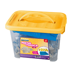 ARENA MÁGICA ADETEC - COLOR NATURAL 1KG C/MOLDES Y BANDEJA