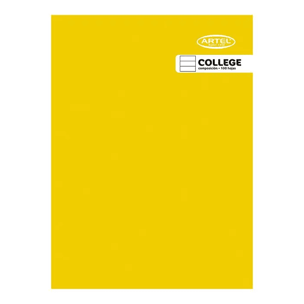 Cuaderno College Composición 100 Hojas Color Aleatorio Artel 1
