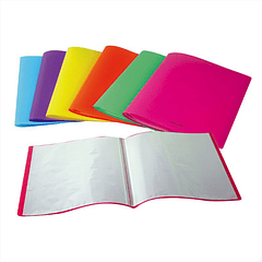 Carpeta 20 fundas soft color MIX