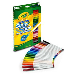 MARCADORES CRAYOLA 20 UNIDADES LAVABLES