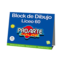 BLOCK PROARTE LICEO 106 GR. 20 HJS.26,5x21cm