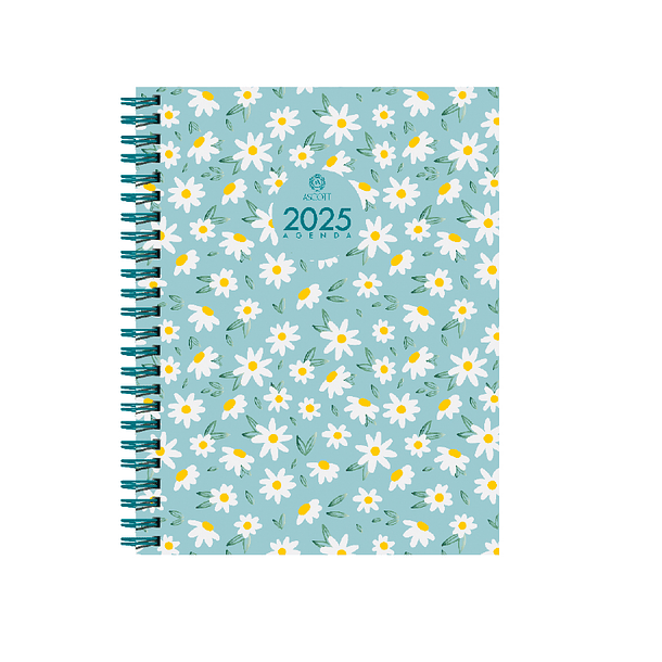 AGENDA ASCOTT CON ESPIRAL FLOWERED 2