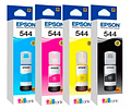 Pack 4 Tintas Originales  Epson 544