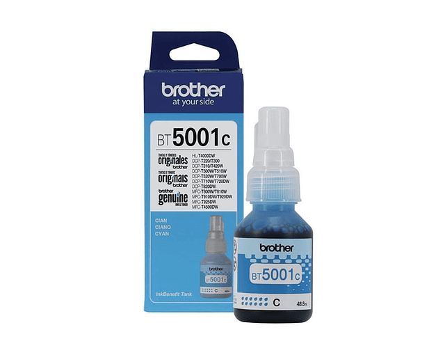Pack 4 Tintas Originales Brother BT5001 y D60BK