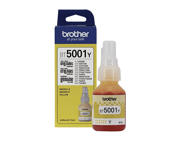 Pack 4 Tintas Originales Brother BT5001 y D60BK