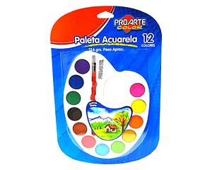 Paleta de Acuarela 12 Colores Proarte