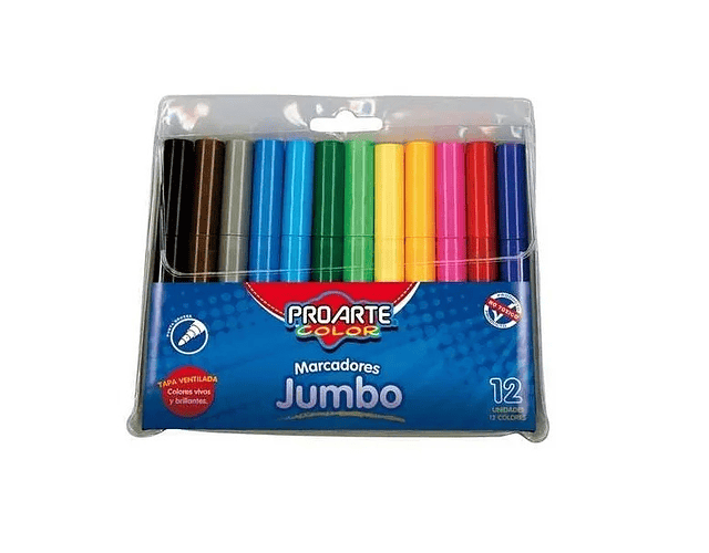 Lápiz Scripto 12 Colores Jumbo Proarte