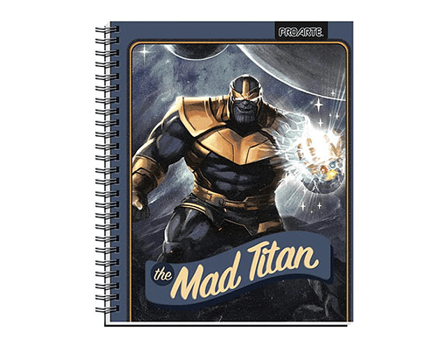 Cuaderno Universitario Villanos Marvel 100 Hjs 7mm Proarte