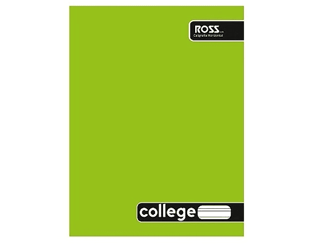 Cuaderno College Caligrafia Horizontal 80 Hjs Ross
